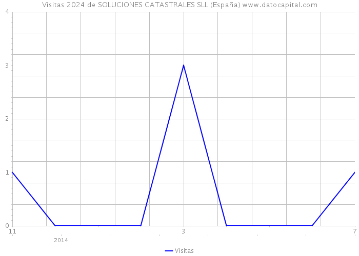 Visitas 2024 de SOLUCIONES CATASTRALES SLL (España) 