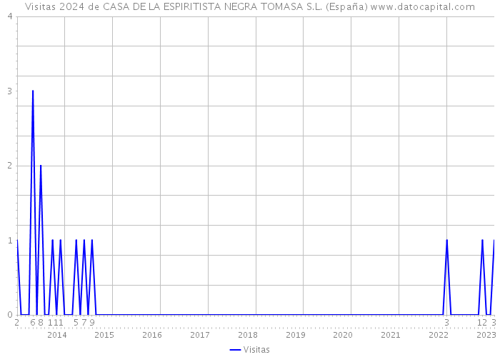 Visitas 2024 de CASA DE LA ESPIRITISTA NEGRA TOMASA S.L. (España) 