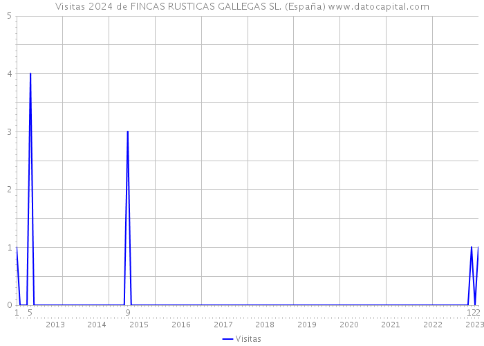 Visitas 2024 de FINCAS RUSTICAS GALLEGAS SL. (España) 