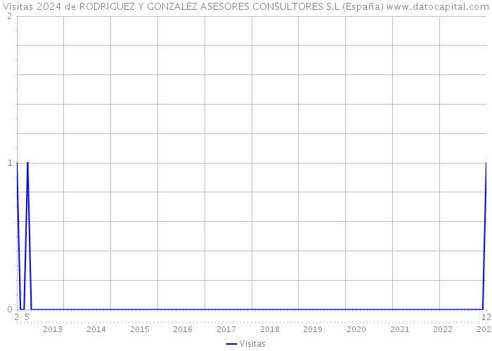 Visitas 2024 de RODRIGUEZ Y GONZALEZ ASESORES CONSULTORES S.L (España) 