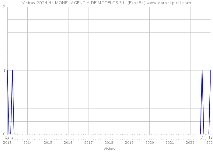 Visitas 2024 de MONEL AGENCIA DE MODELOS S.L. (España) 