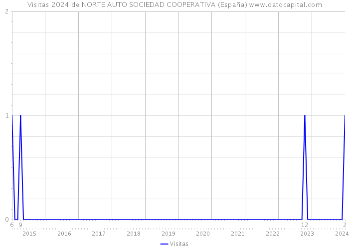 Visitas 2024 de NORTE AUTO SOCIEDAD COOPERATIVA (España) 