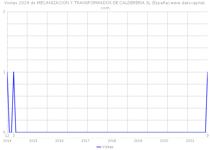 Visitas 2024 de MECANIZACION Y TRANSFORMADOS DE CALDERERIA SL (España) 
