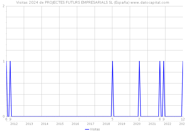 Visitas 2024 de PROJECTES FUTURS EMPRESARIALS SL (España) 