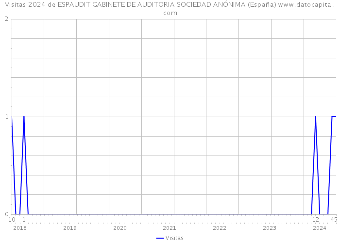 Visitas 2024 de ESPAUDIT GABINETE DE AUDITORIA SOCIEDAD ANÓNIMA (España) 