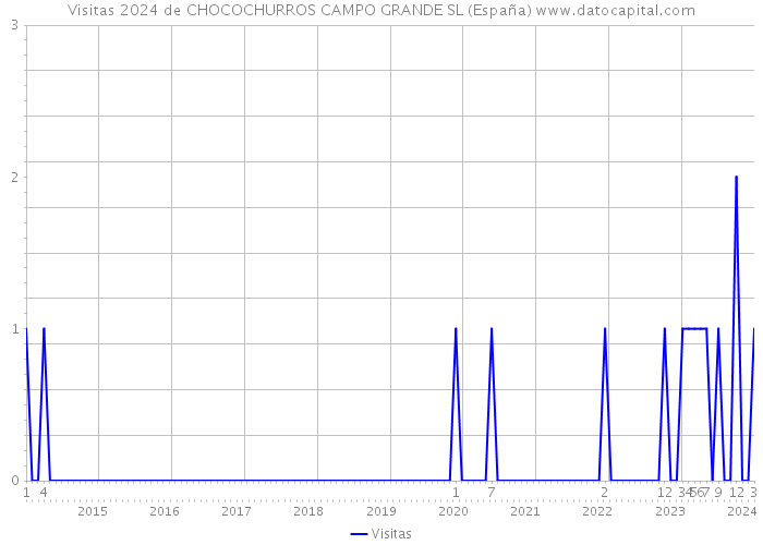 Visitas 2024 de CHOCOCHURROS CAMPO GRANDE SL (España) 