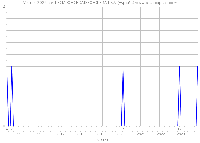 Visitas 2024 de T C M SOCIEDAD COOPERATIVA (España) 