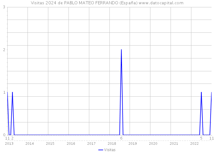 Visitas 2024 de PABLO MATEO FERRANDO (España) 
