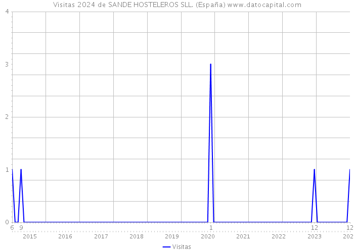 Visitas 2024 de SANDE HOSTELEROS SLL. (España) 