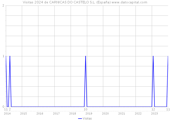Visitas 2024 de CARNICAS DO CASTELO S.L. (España) 