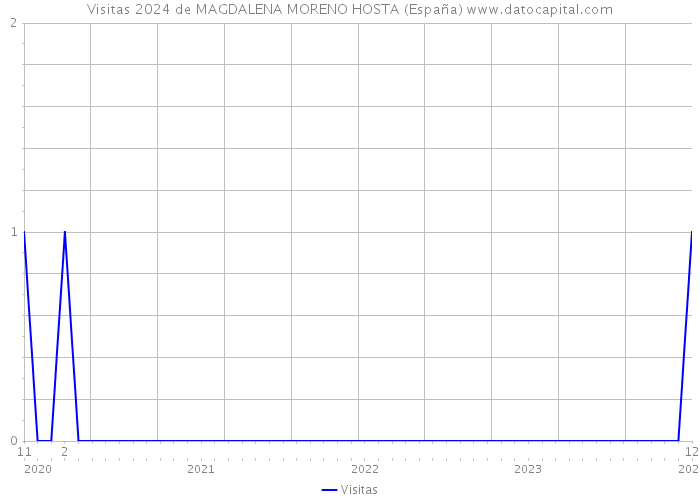 Visitas 2024 de MAGDALENA MORENO HOSTA (España) 