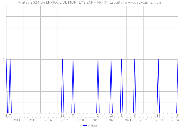 Visitas 2024 de ENRIQUE DE MONTEYS SANMARTIN (España) 