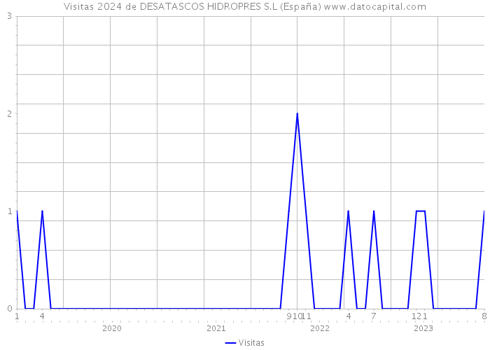 Visitas 2024 de DESATASCOS HIDROPRES S.L (España) 