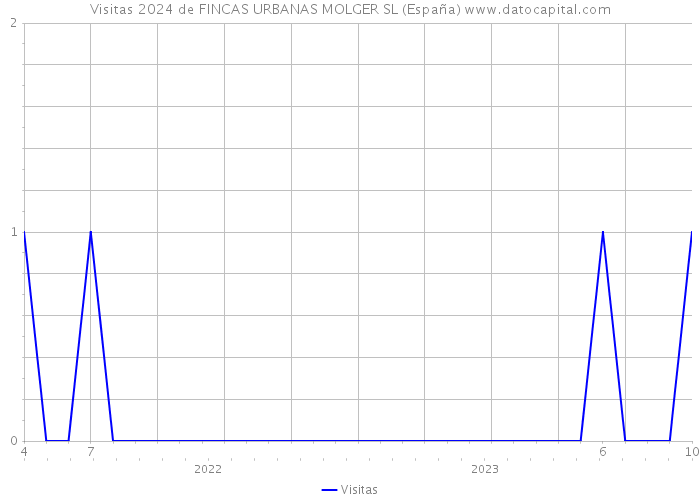 Visitas 2024 de FINCAS URBANAS MOLGER SL (España) 