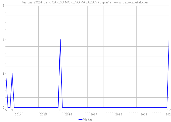 Visitas 2024 de RICARDO MORENO RABADAN (España) 