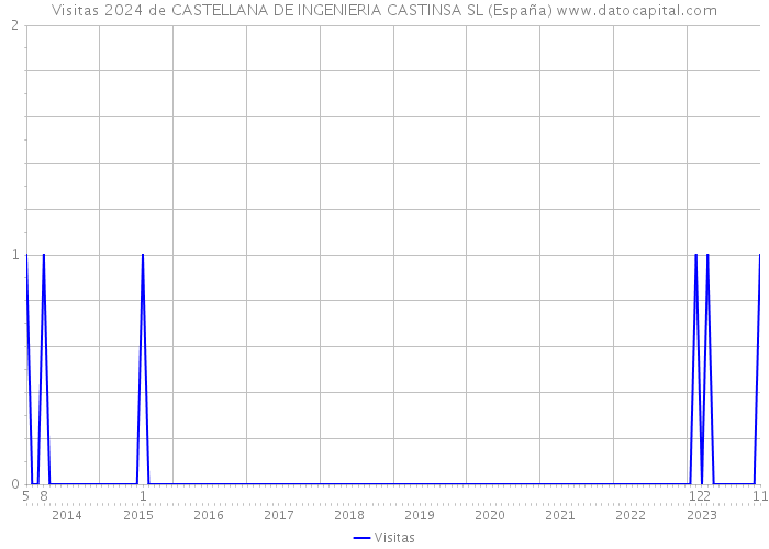Visitas 2024 de CASTELLANA DE INGENIERIA CASTINSA SL (España) 