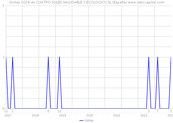 Visitas 2024 de CUATRO SOLES SALUDABLE Y ECOLOGICO SL (España) 