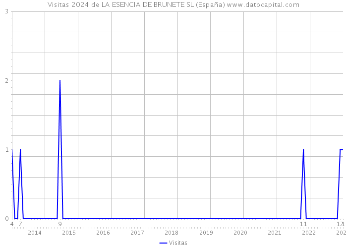 Visitas 2024 de LA ESENCIA DE BRUNETE SL (España) 