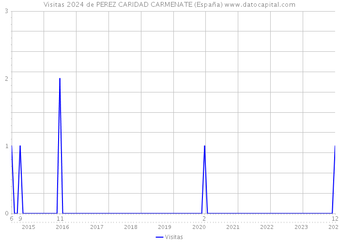 Visitas 2024 de PEREZ CARIDAD CARMENATE (España) 
