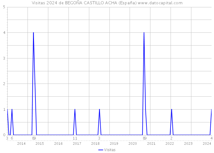 Visitas 2024 de BEGOÑA CASTILLO ACHA (España) 
