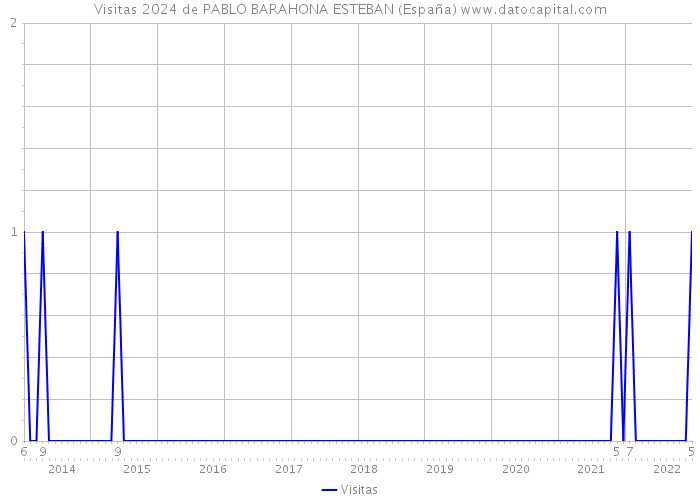 Visitas 2024 de PABLO BARAHONA ESTEBAN (España) 