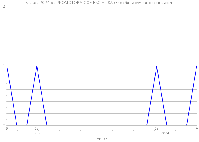 Visitas 2024 de PROMOTORA COMERCIAL SA (España) 