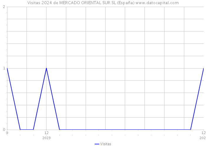 Visitas 2024 de MERCADO ORIENTAL SUR SL (España) 
