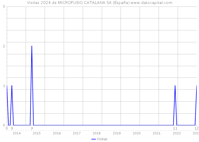 Visitas 2024 de MICROFUSIO CATALANA SA (España) 