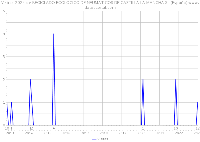 Visitas 2024 de RECICLADO ECOLOGICO DE NEUMATICOS DE CASTILLA LA MANCHA SL (España) 