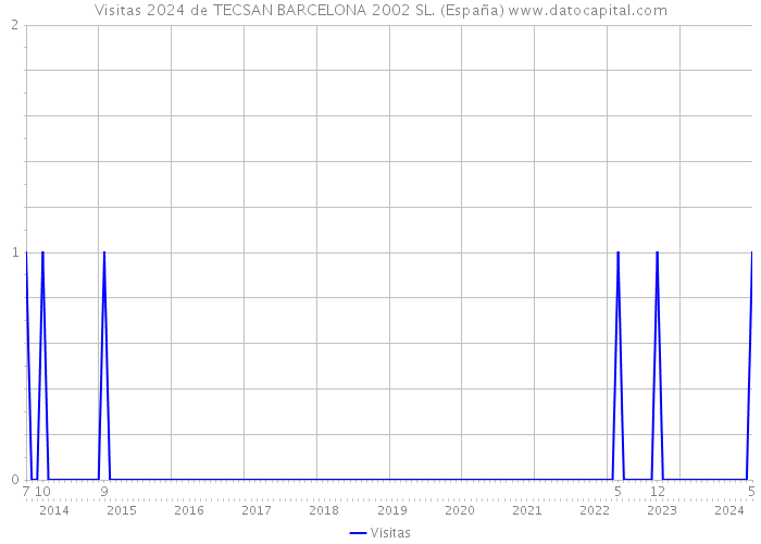 Visitas 2024 de TECSAN BARCELONA 2002 SL. (España) 