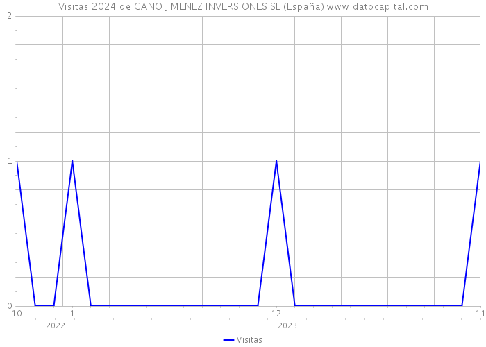 Visitas 2024 de CANO JIMENEZ INVERSIONES SL (España) 
