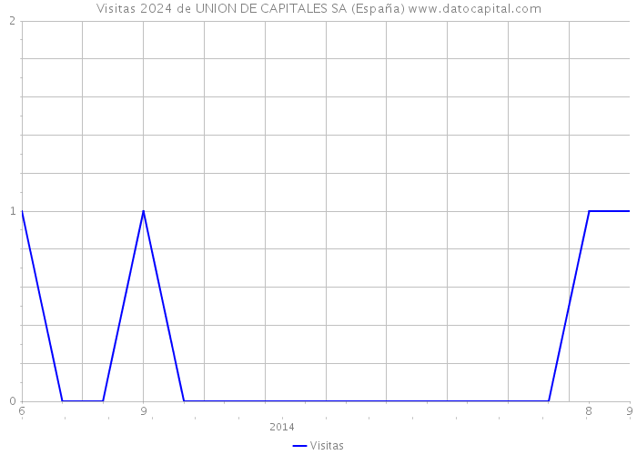 Visitas 2024 de UNION DE CAPITALES SA (España) 