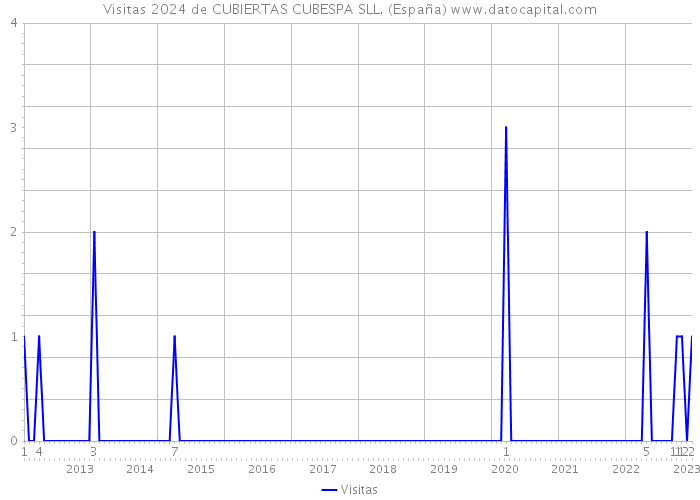 Visitas 2024 de CUBIERTAS CUBESPA SLL. (España) 