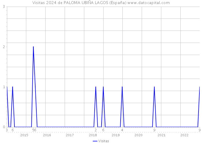 Visitas 2024 de PALOMA UBIÑA LAGOS (España) 