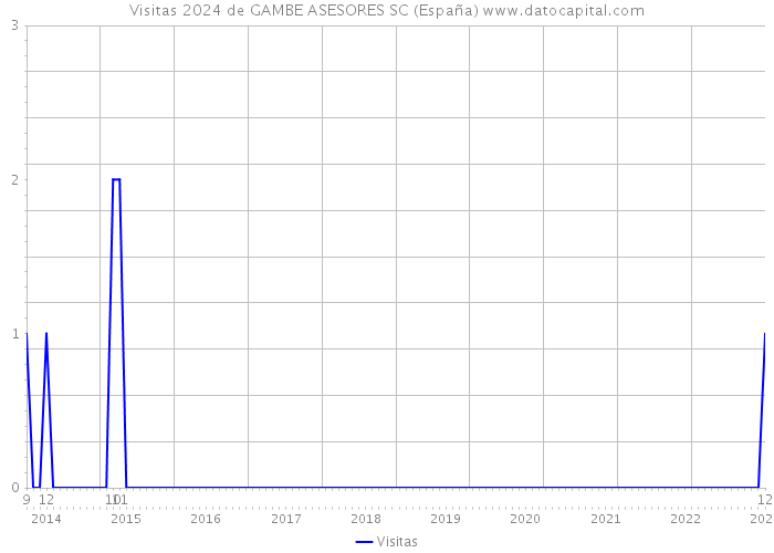 Visitas 2024 de GAMBE ASESORES SC (España) 
