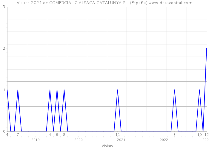 Visitas 2024 de COMERCIAL CIALSAGA CATALUNYA S.L (España) 
