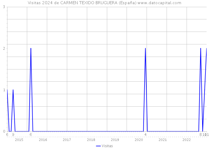Visitas 2024 de CARMEN TEXIDO BRUGUERA (España) 