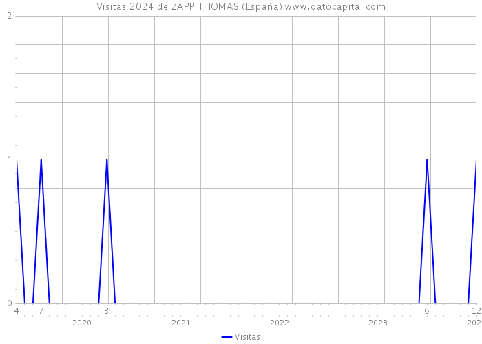 Visitas 2024 de ZAPP THOMAS (España) 