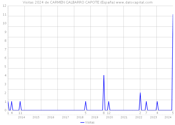 Visitas 2024 de CARMEN GALBARRO CAPOTE (España) 
