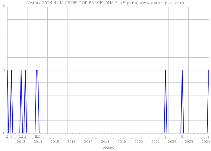 Visitas 2024 de MICROFLOOR BARCELONA SL (España) 