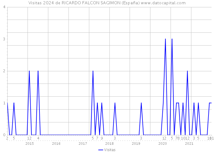 Visitas 2024 de RICARDO FALCON SAGIMON (España) 