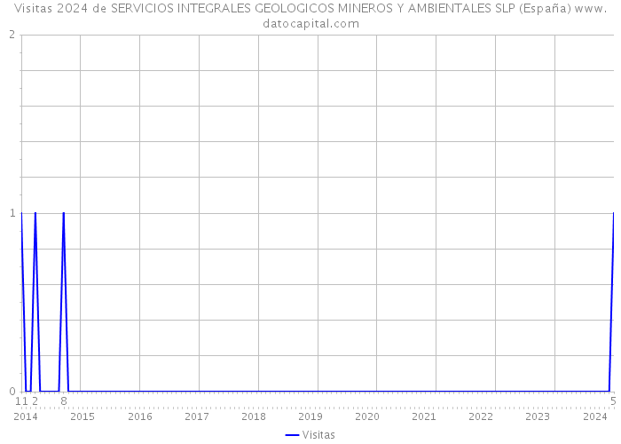 Visitas 2024 de SERVICIOS INTEGRALES GEOLOGICOS MINEROS Y AMBIENTALES SLP (España) 