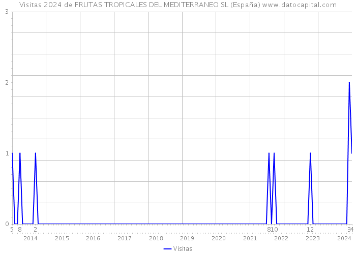 Visitas 2024 de FRUTAS TROPICALES DEL MEDITERRANEO SL (España) 