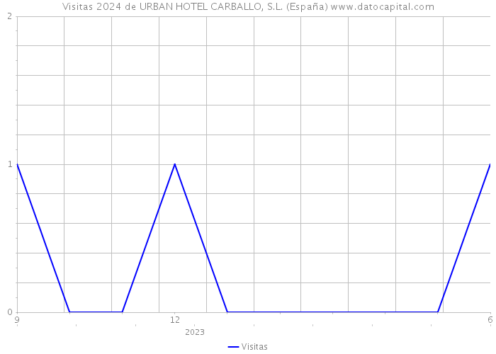 Visitas 2024 de URBAN HOTEL CARBALLO, S.L. (España) 