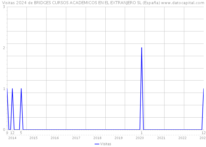 Visitas 2024 de BRIDGES CURSOS ACADEMICOS EN EL EXTRANJERO SL (España) 