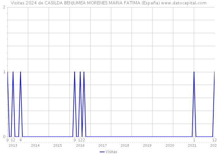 Visitas 2024 de CASILDA BENJUMEA MORENES MARIA FATIMA (España) 