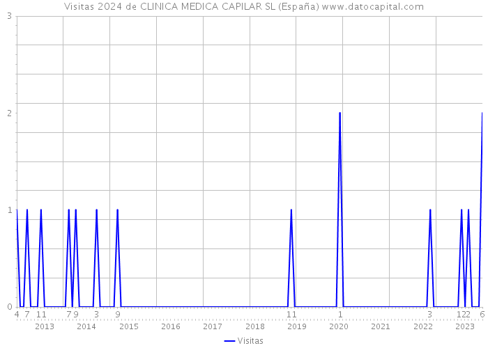 Visitas 2024 de CLINICA MEDICA CAPILAR SL (España) 