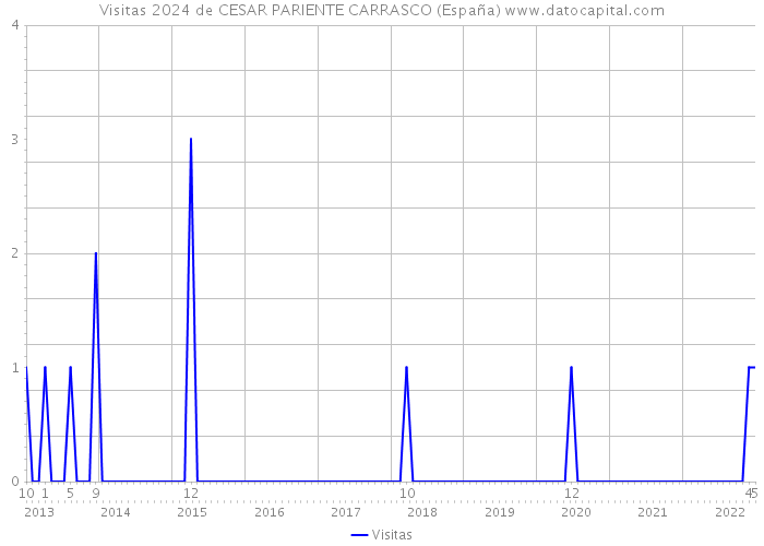 Visitas 2024 de CESAR PARIENTE CARRASCO (España) 