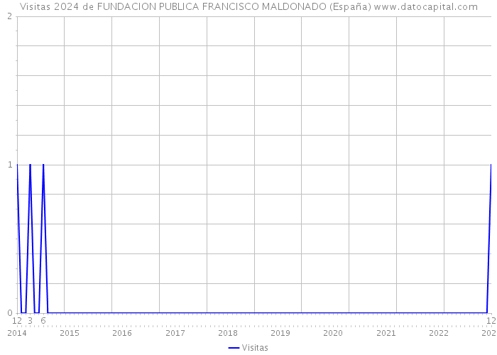 Visitas 2024 de FUNDACION PUBLICA FRANCISCO MALDONADO (España) 