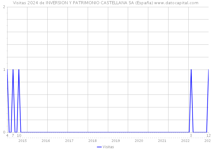 Visitas 2024 de INVERSION Y PATRIMONIO CASTELLANA SA (España) 